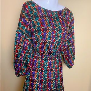 Miss Tina multi-print Dress